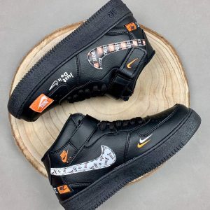 Nike air force just do it bota negras