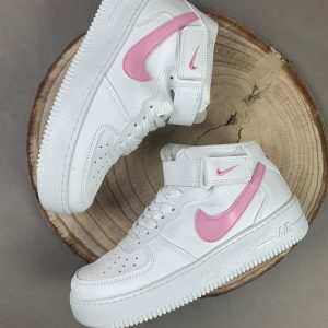 Nike Air Force bota logo rosa